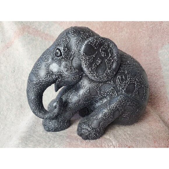 Elephant Parade Silver Clover Limited Edition Original 2016 Resin Figure 7"x6" - Picture 3 of 16
